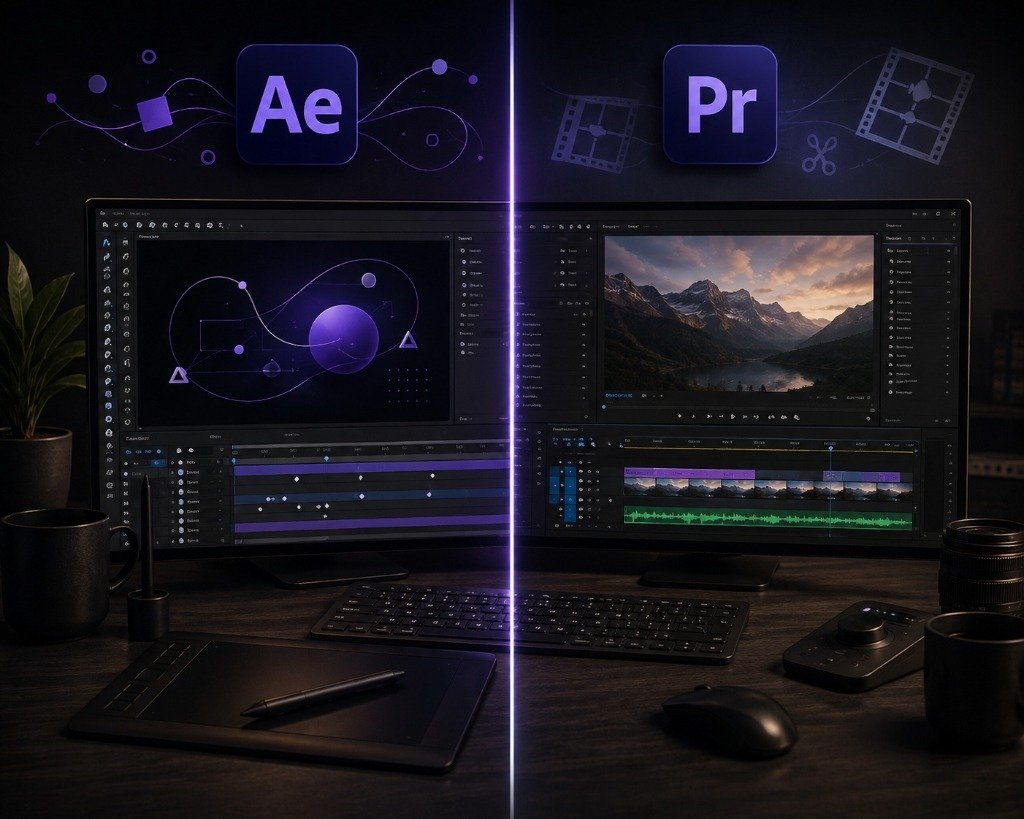 Motion graphics vs video editing comparison