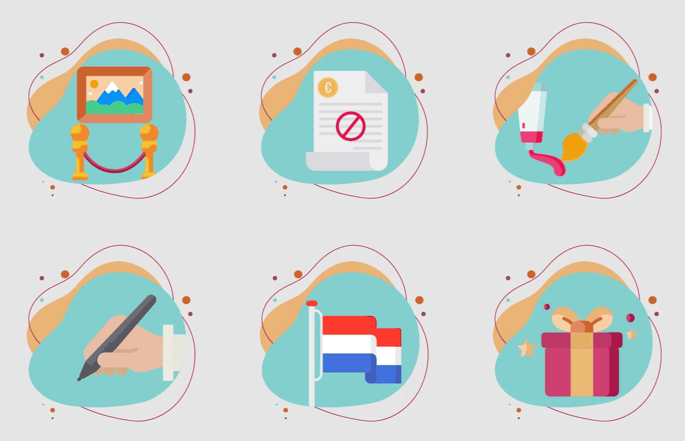 Flat icon design portfolio